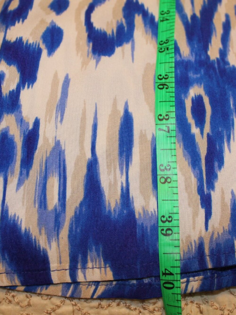 Vince Camuto Wide Leg pants in ikat design Royal Azure Brand New with tags - Picture 6 of 10